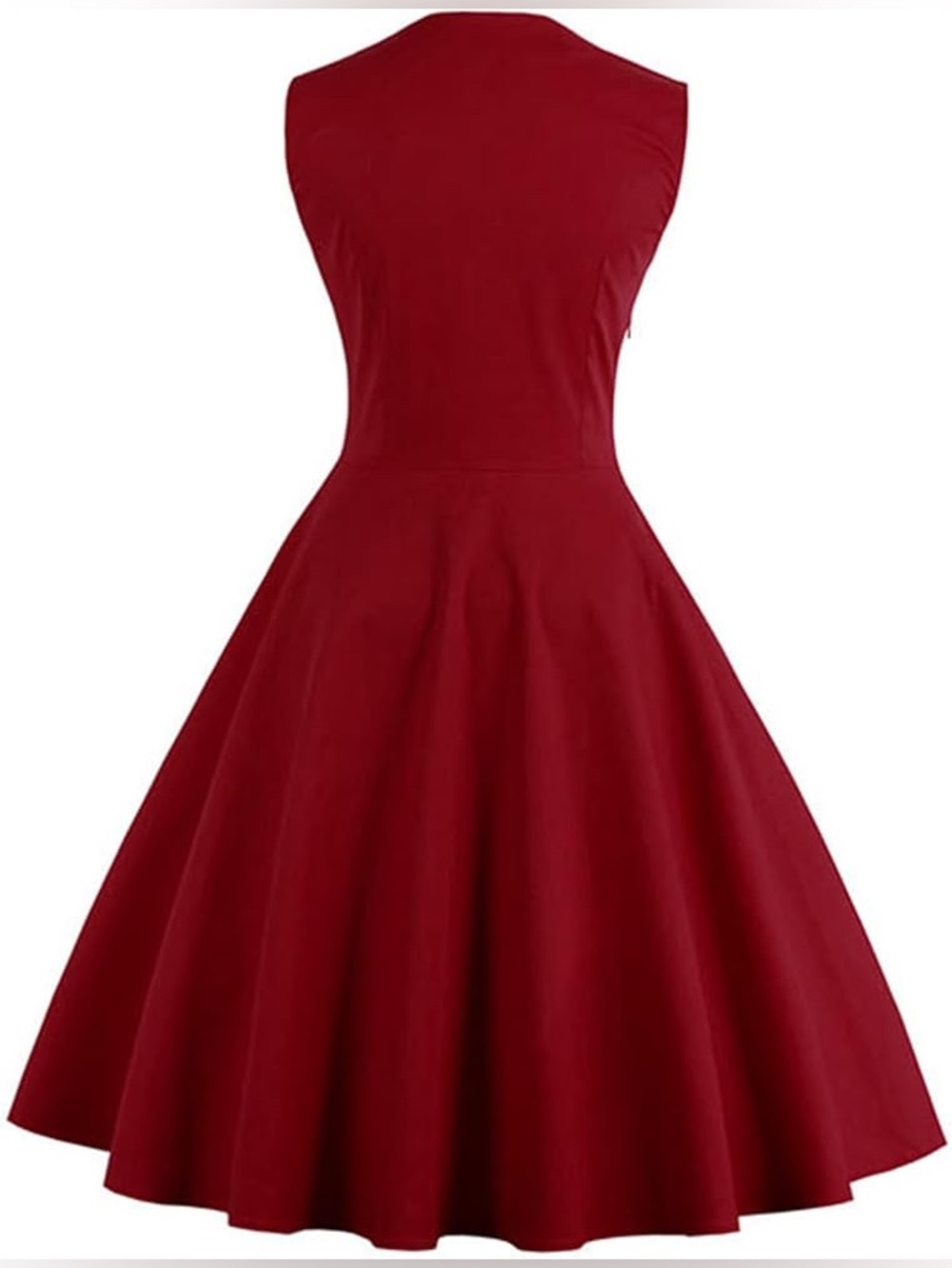 NWT KILLREAL Polka Dot Retro Vintage Style Cocktail Party Swing Dress Size L - Picture 3 of 13